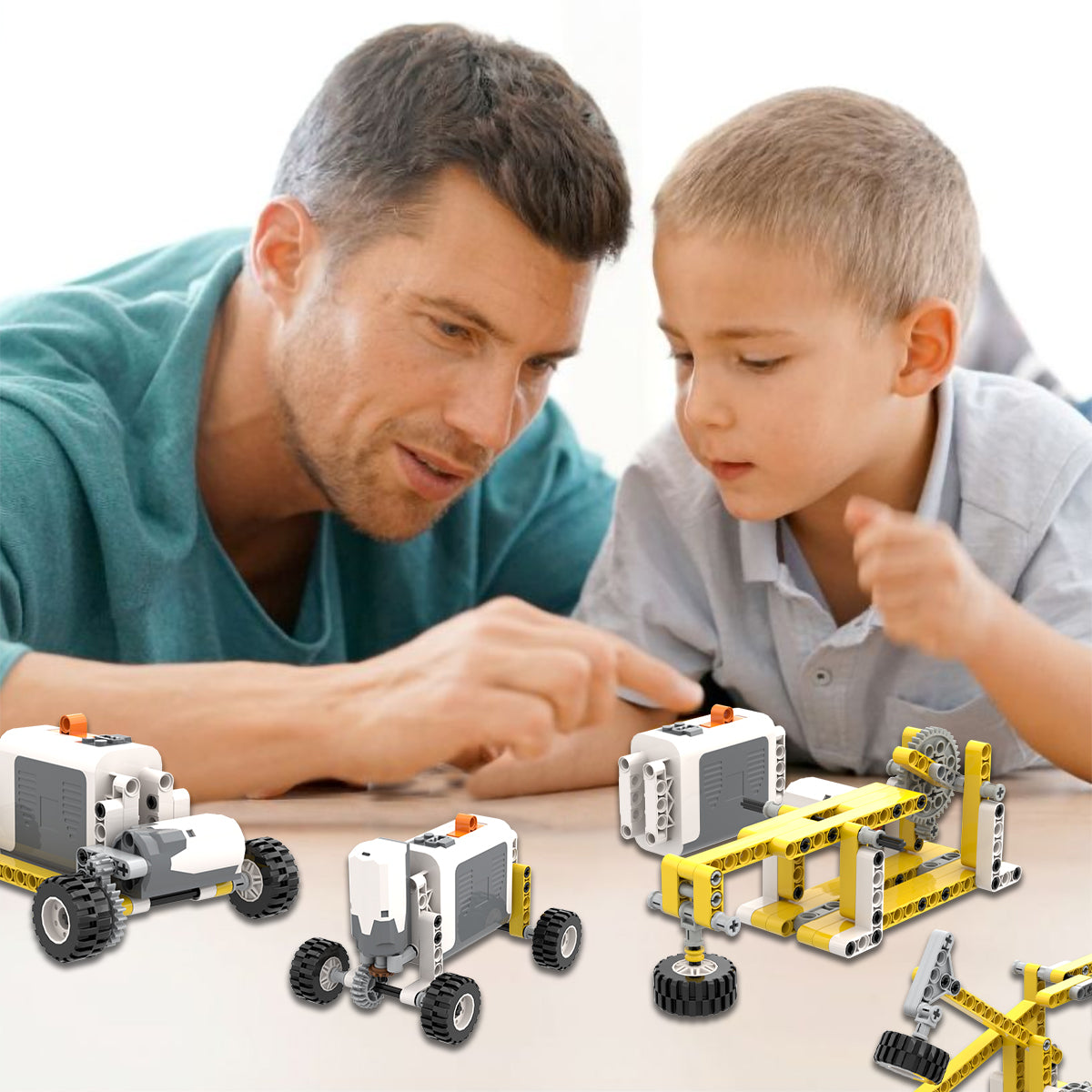 Blocos de Montar Construção STEM Brinquedos - Brinquedos Criativos Multifuncionais DIY, Adequados para Crianças Maiores de 6 Anos KJ9020BC