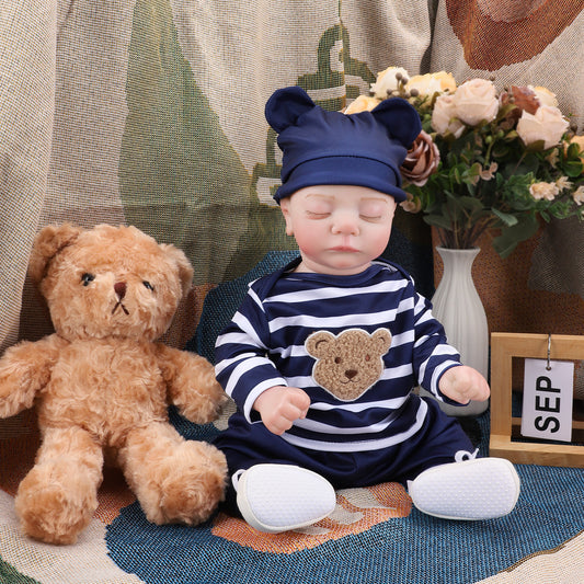 Brastoy Bebê Reborn Menino Boneca Realista Silicone Boneco OTA-IG555CS