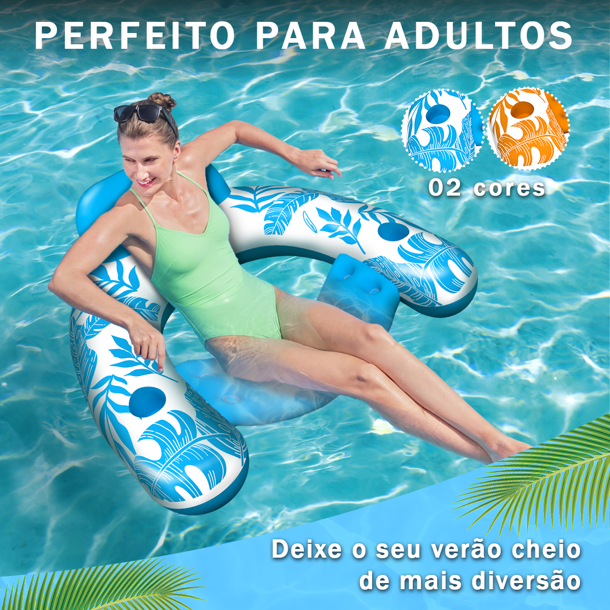Brastoy Boias Infláveis Para Piscina 2 Pecas Cadeiras Infláveis YG-036