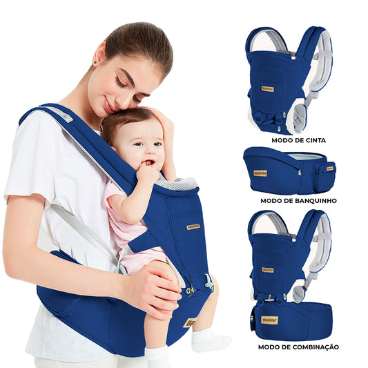 Brastoy Bolsa Canguru Ergonômico Bebê Mãe 12 Posições 3 Em 1 A-6612A