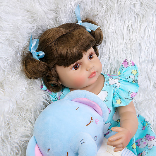 Brastoy Bebe Reborn Elefantinho Boneca Reborn Sofia 100% Silicone IG-530