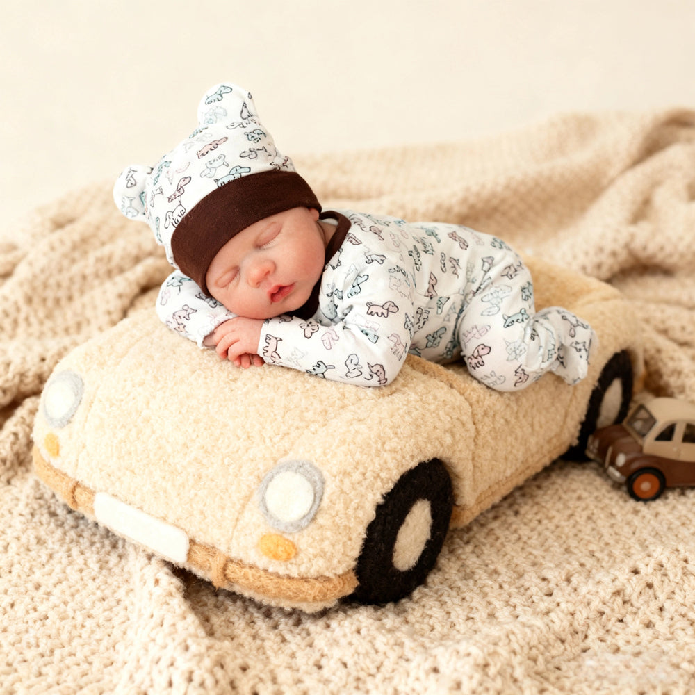 Brastoy Bebê Reborn Menino Silicone 48cm Realista Pintado Barato Pode dar Banho OTA-IG531CS