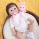 Brastoy Bebê Reborn Pintada Boneca Realista Menina 48cm -IG542