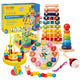Brinquedo Educativo Montessori - Conjunto de Madeira com 8 Peças, Para Crianças de 1 a 3 Anos  KJ9104YZ