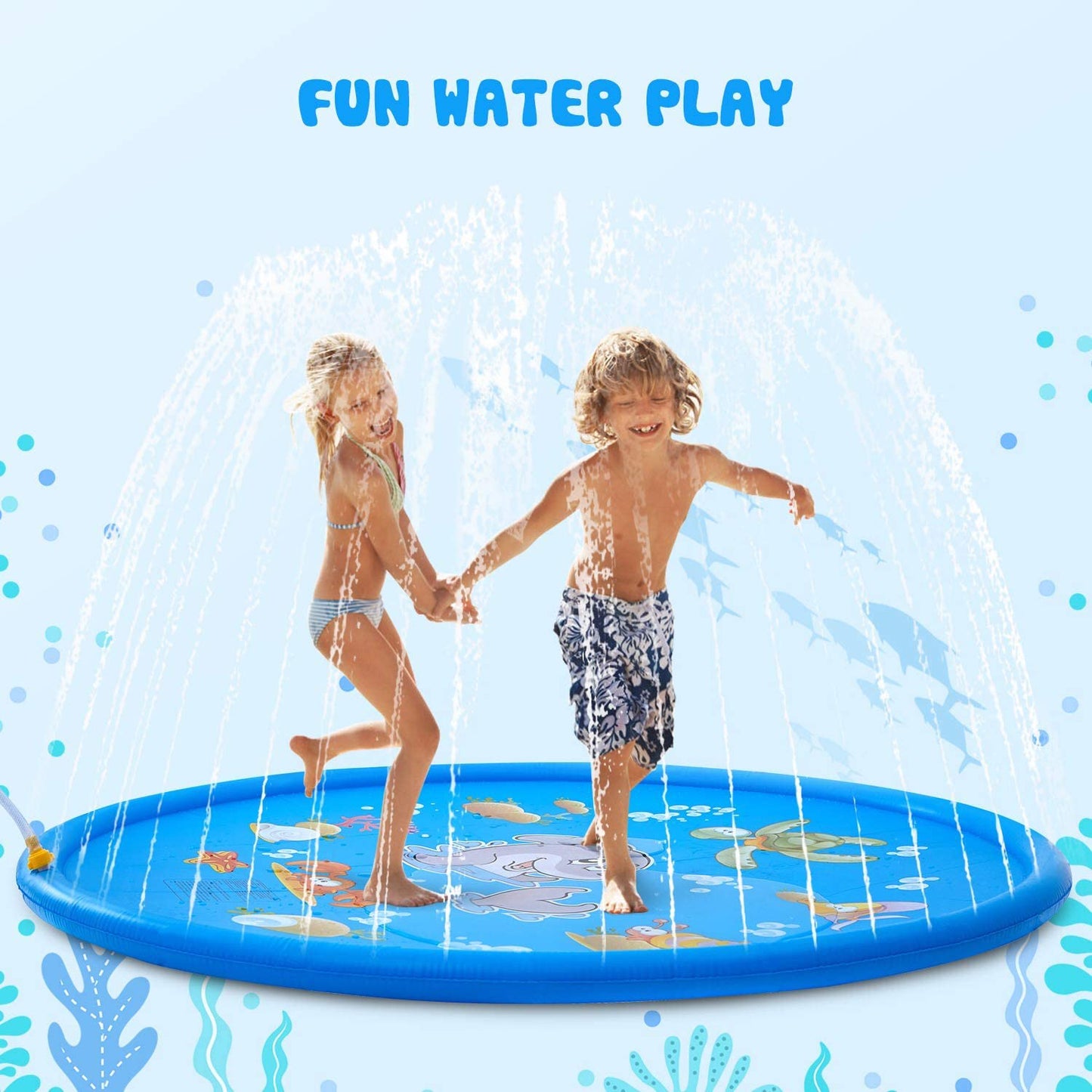 Brastoy Splash Pad Sprinkler Esteira Piscina Inflável Infantil 170cm YG-020