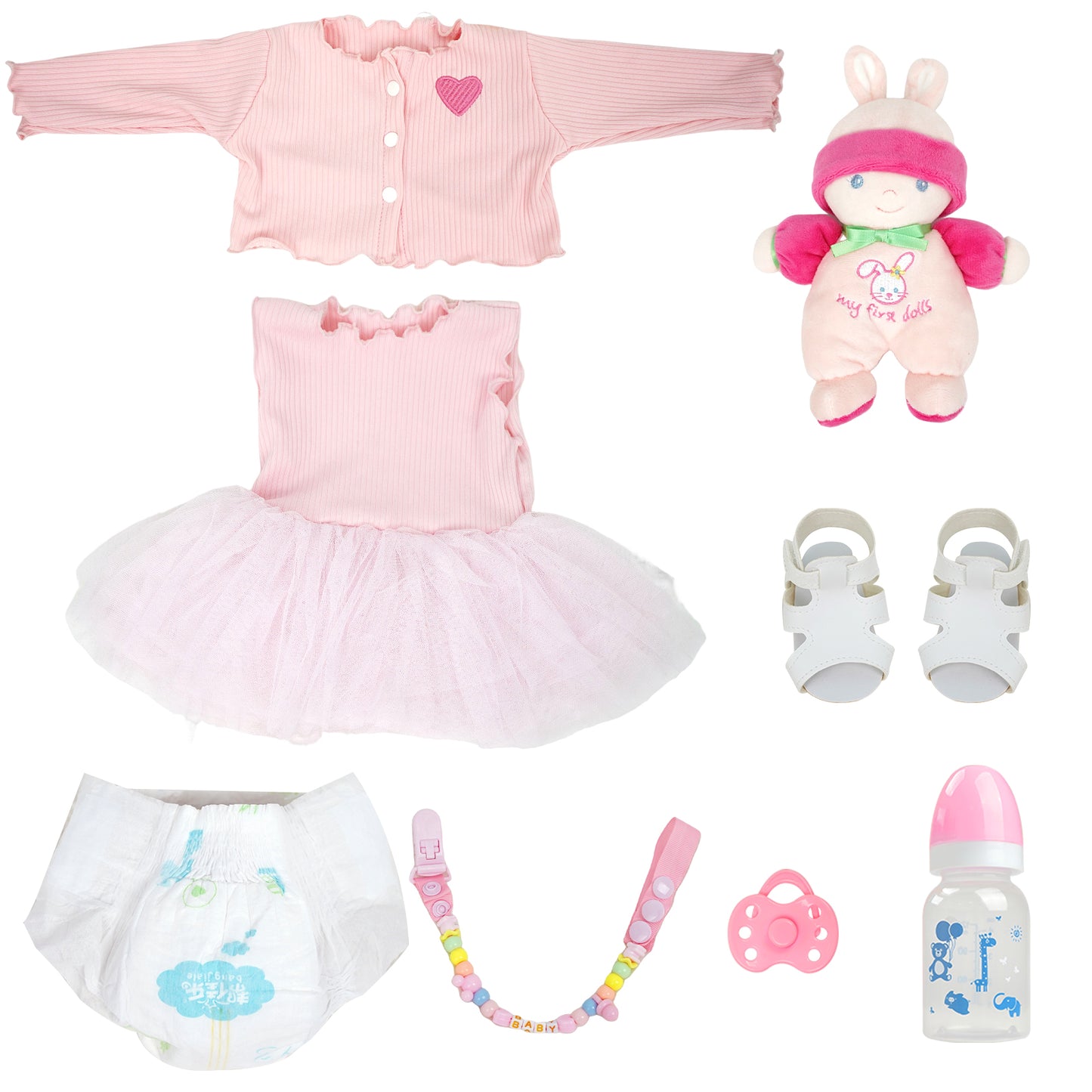 Brastoy Boneca Bebê Reborn Realista Silicone 48cm Menina Olho Fechado Barato OE-IG541RB