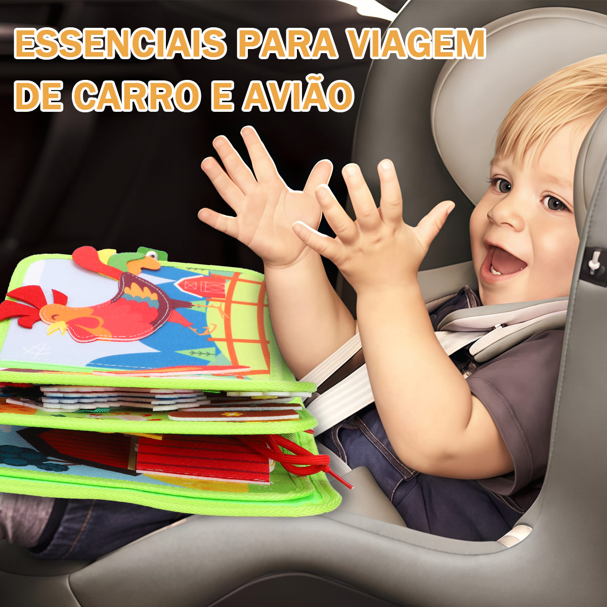 Montessori Prancha de Atividades Educativa - Para Crianças a Partir de 3 Anos, Brinquedo Infantil   OTA-BM134