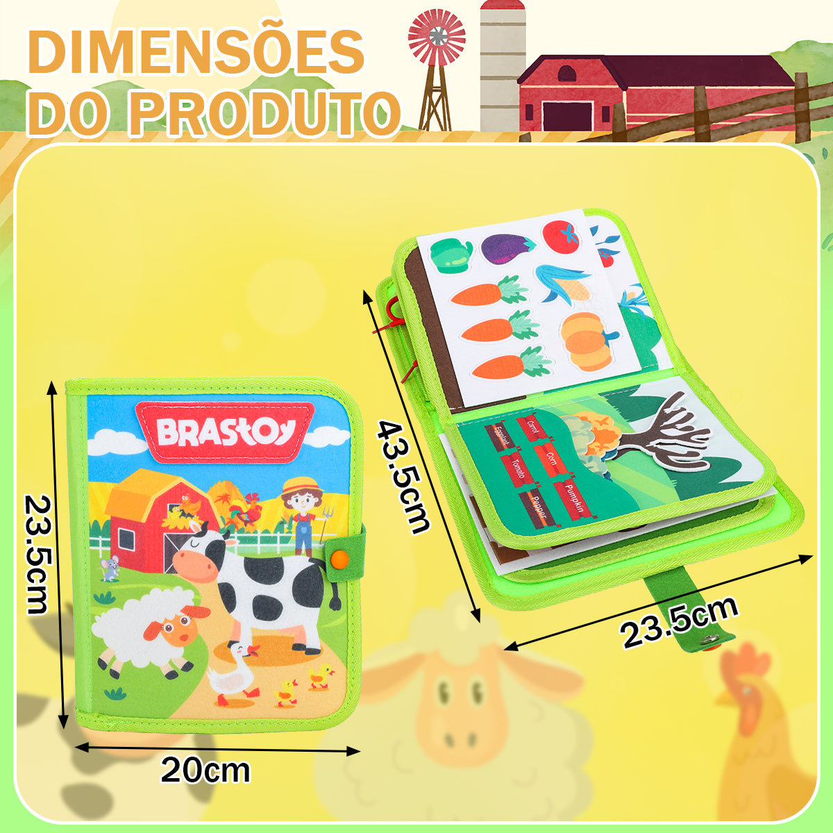 Montessori Prancha de Atividades Educativa - Para Crianças a Partir de 3 Anos, Brinquedo Infantil   OTA-BM134