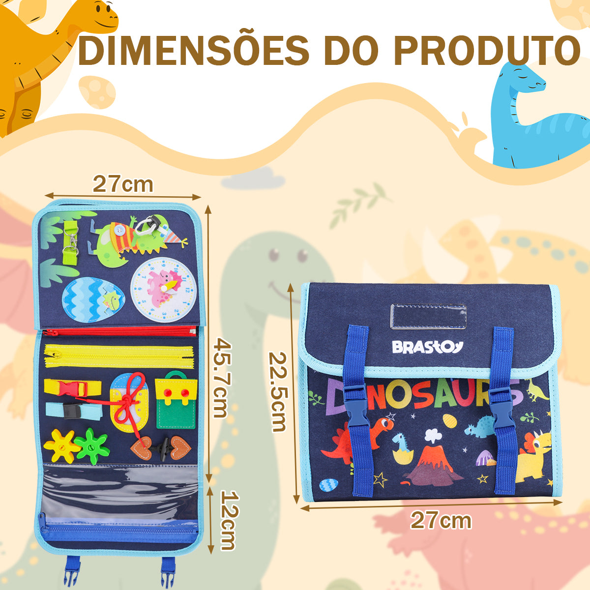 Montessori Prancha de Atividades Educativa - Para Crianças a Partir de 3 Anos, Brinquedo Infantil   OTA-BM132
