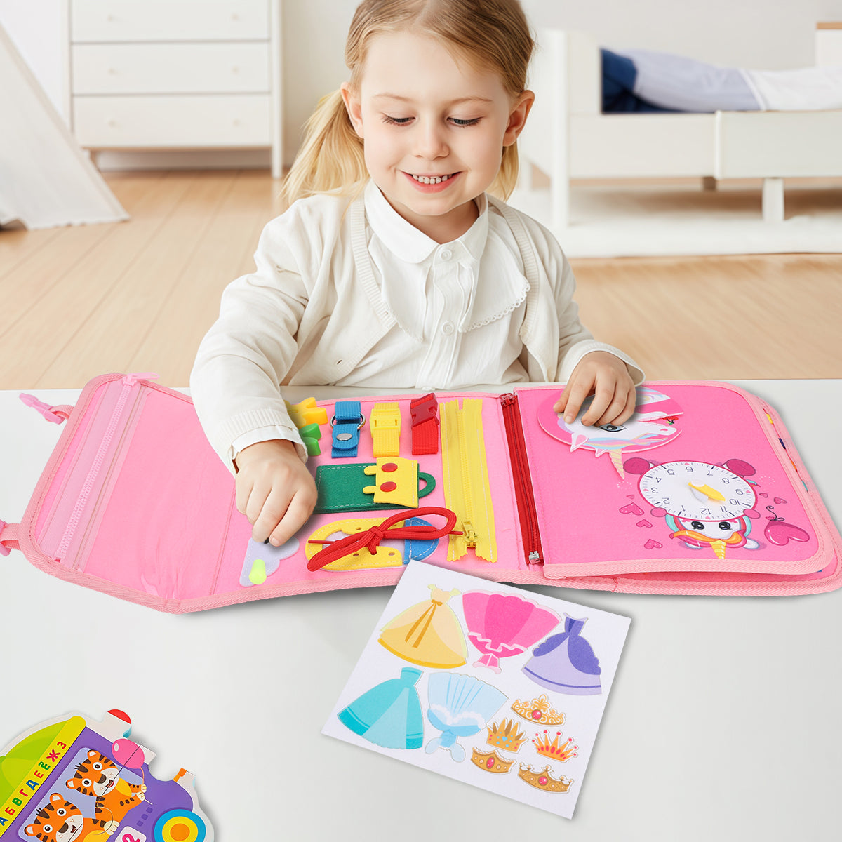 Montessori Prancha de Atividades Educativa - Para Crianças a Partir de 3 Anos, Brinquedo Infantil   OTA-BM131