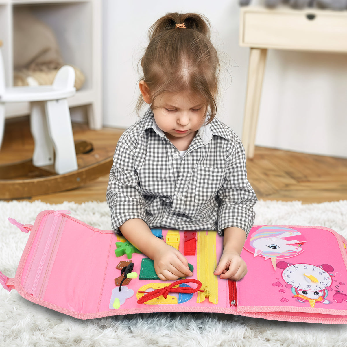 Montessori Prancha de Atividades Educativa - Para Crianças a Partir de 3 Anos, Brinquedo Infantil   OTA-BM131