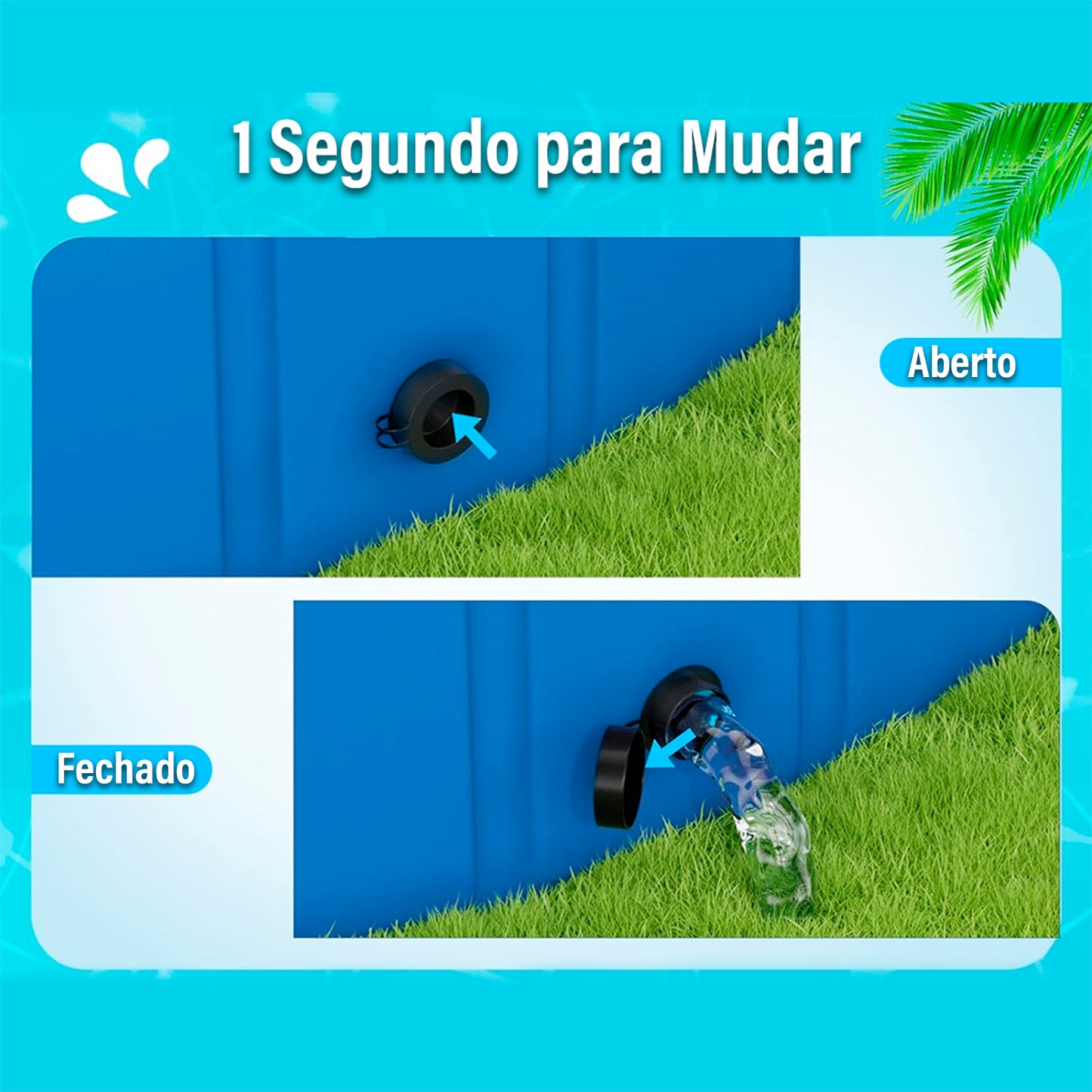 Brastoy Splash Sprinkler Piscina Dobrável Para Crianças Pet YG-022