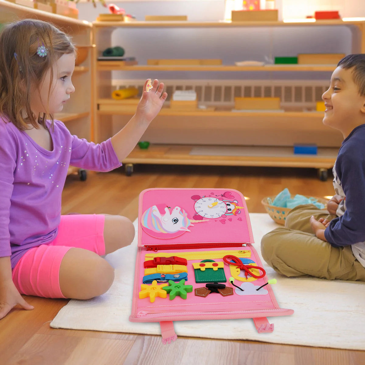 Montessori Prancha de Atividades Educativa - Para Crianças a Partir de 3 Anos, Brinquedo Infantil   OTA-BM131