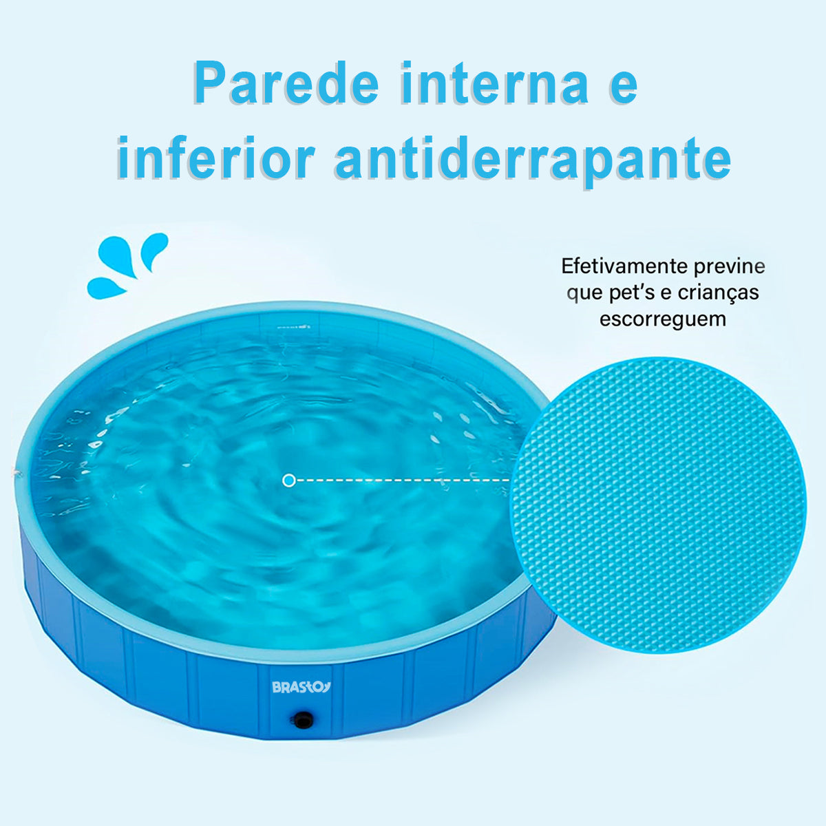 Brastoy Splash Sprinkler Piscina Dobrável Para Crianças Pet YG-022
