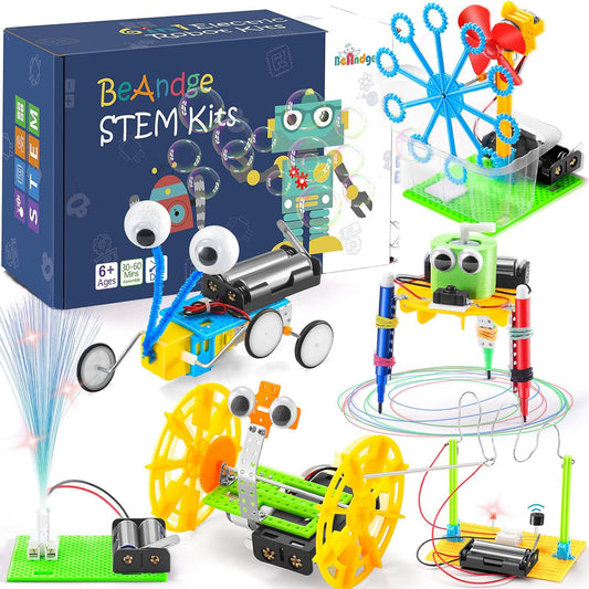 Conjunto de Brinquedos 6 em 1 DIY - STEM Brinquedos Educativos  para Crianças de 8 a 13 Anos  KJ9034WL