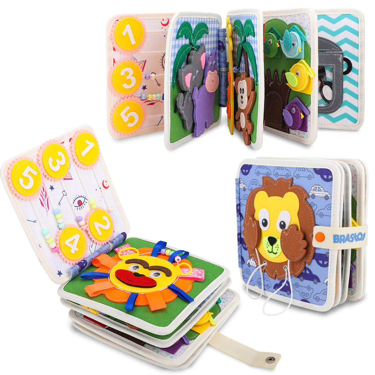 Montessori Prancha de Atividades Educativa - Para Crianças a Partir de 3 Anos, Brinquedo Infantil OTA-BM133