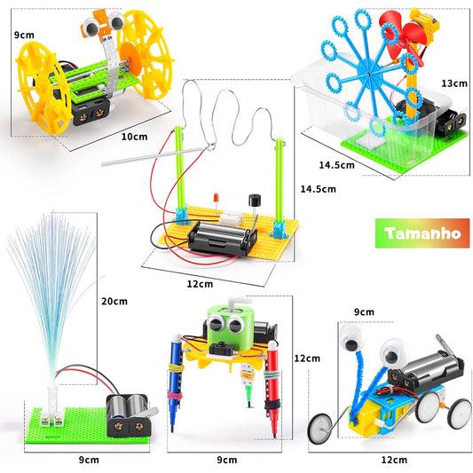 Conjunto de Brinquedos 6 em 1 DIY - STEM Brinquedos Educativos para Crianças de 8 a 13 Anos KJ9034WL