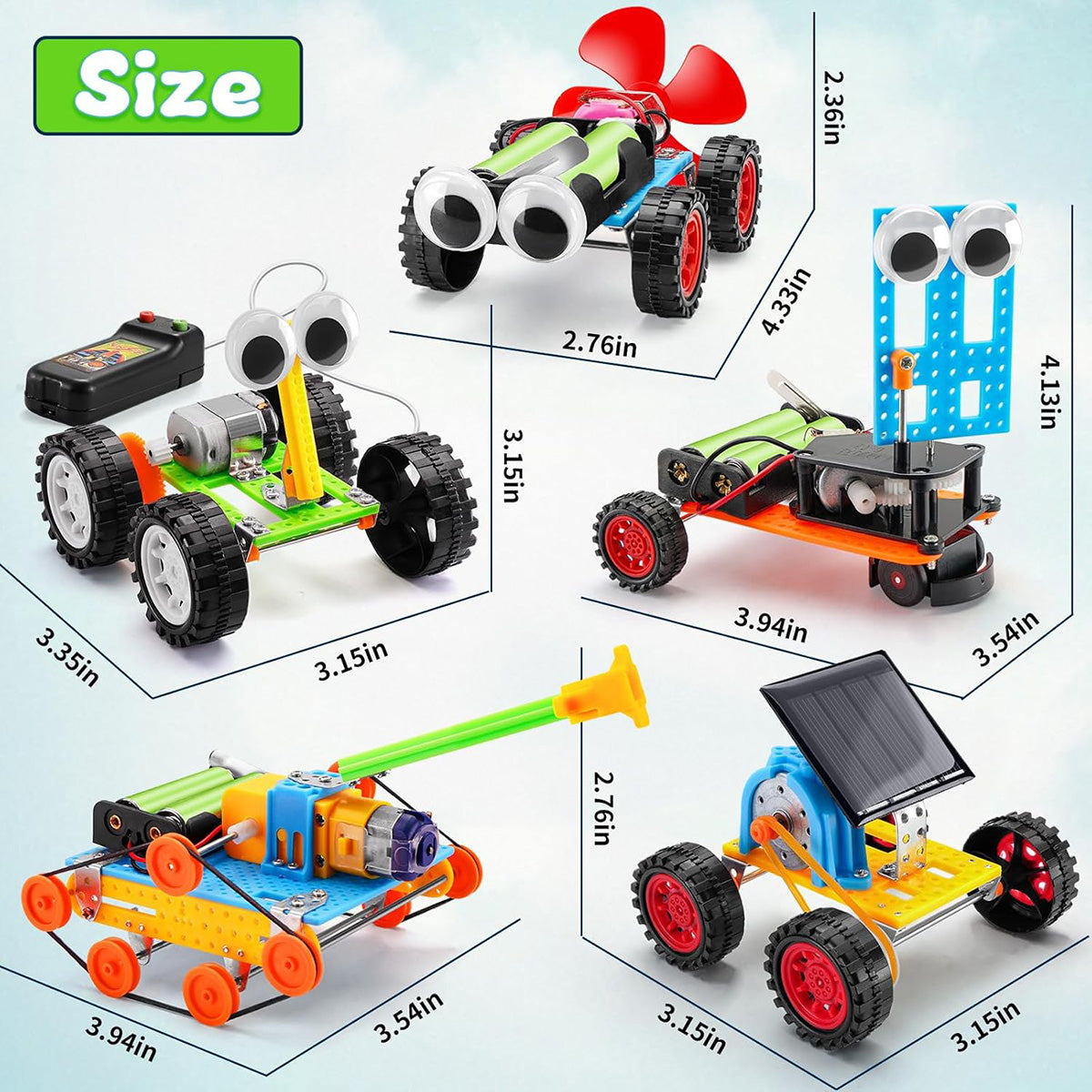 5 em 1 Brinquedos Criativos e Engraçados DIY - STEM Brinquedos Adequados para Crianças   KJ9035WL