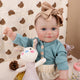 Brastoy Boneca Bebê Reborn Pintada Menina Realista De Silicone Princesa 48cm OTA-IG569CS