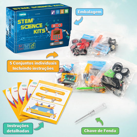 5 em 1 Brinquedos Criativos e Engraçados DIY - STEM Brinquedos Adequados para Crianças KJ9035WL