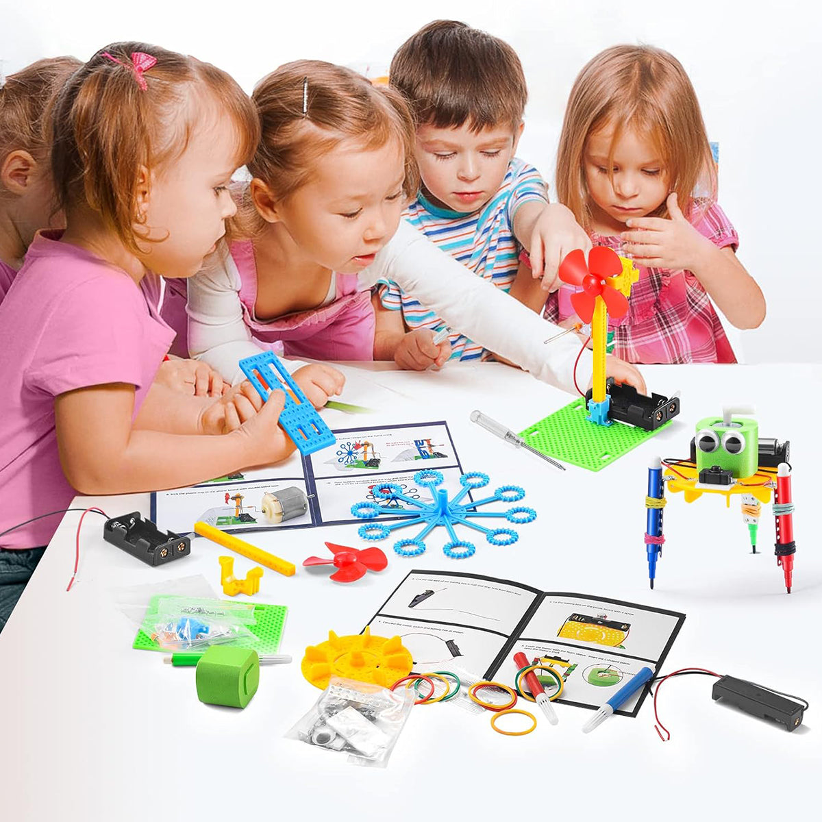 Conjunto de Brinquedos 6 em 1 DIY - STEM Brinquedos Educativos  para Crianças de 8 a 13 Anos  KJ9034WL