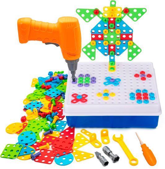 Blocos de Montar Construção Ferramentas Criativas STEM Brinquedos Infantil 237 Peças KJ9086BC