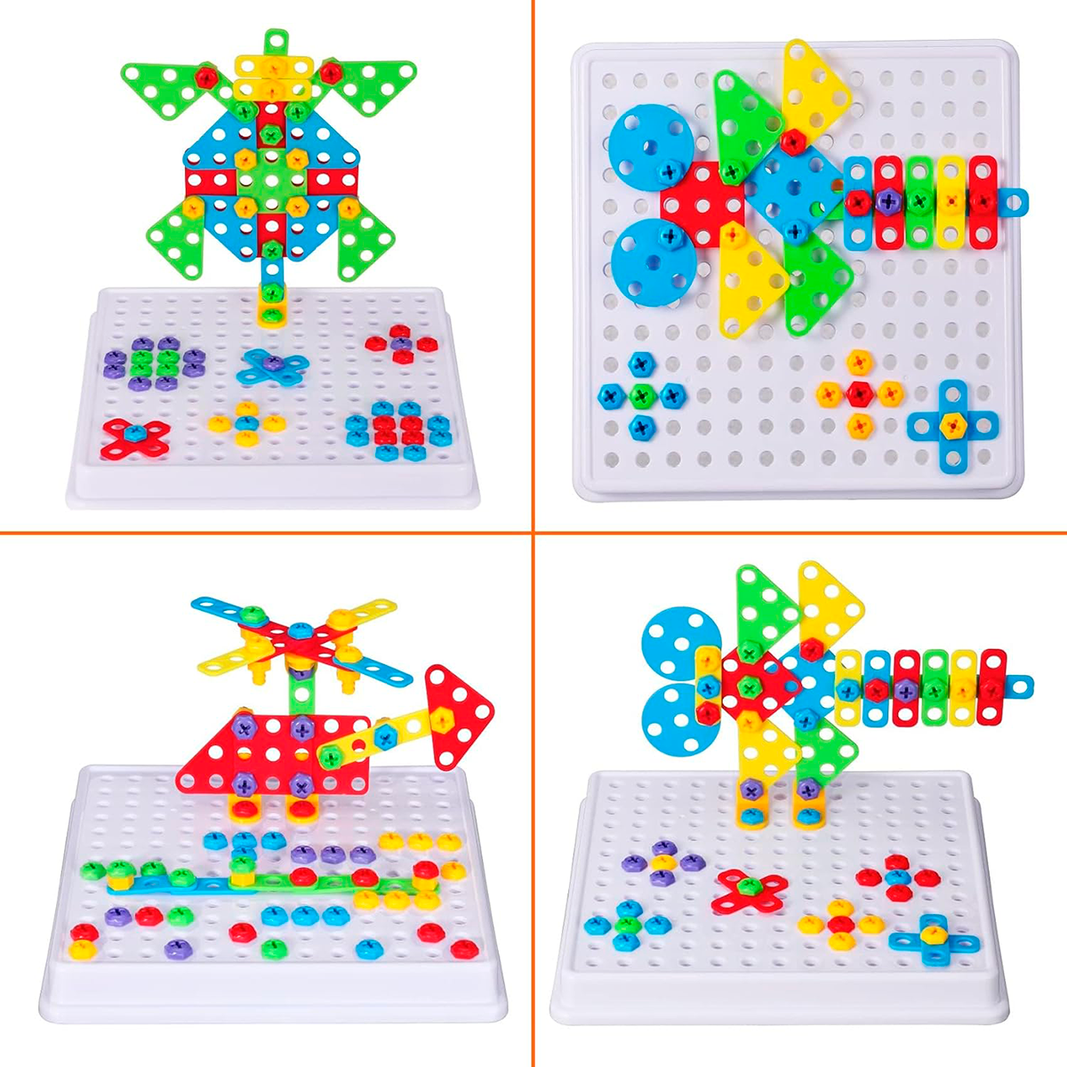 Blocos de Montar Construção Ferramentas Criativas STEM Brinquedos Infantil 237 Peças KJ9086BC