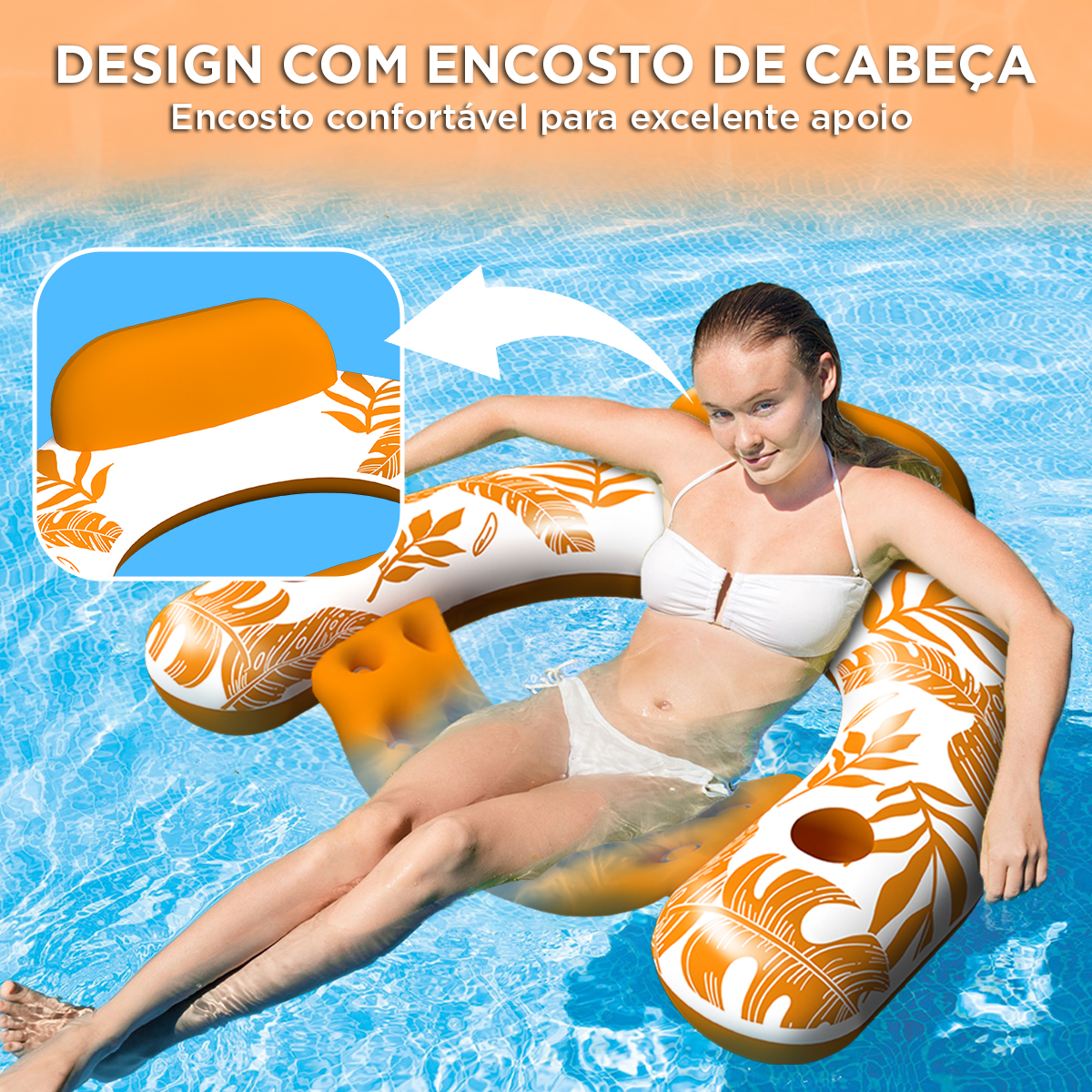 Brastoy Boias Infláveis Para Piscina 2 Pecas Cadeiras Infláveis YG-036