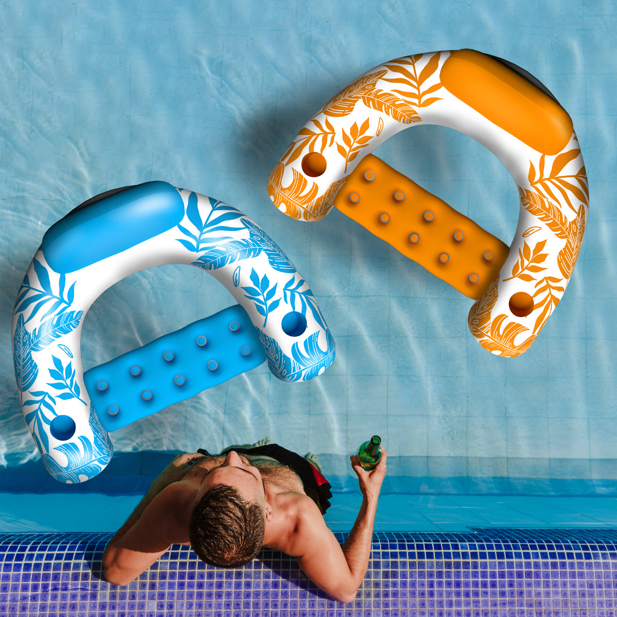 Brastoy Boias Infláveis Para Piscina 2 Pecas Cadeiras Infláveis YG-036
