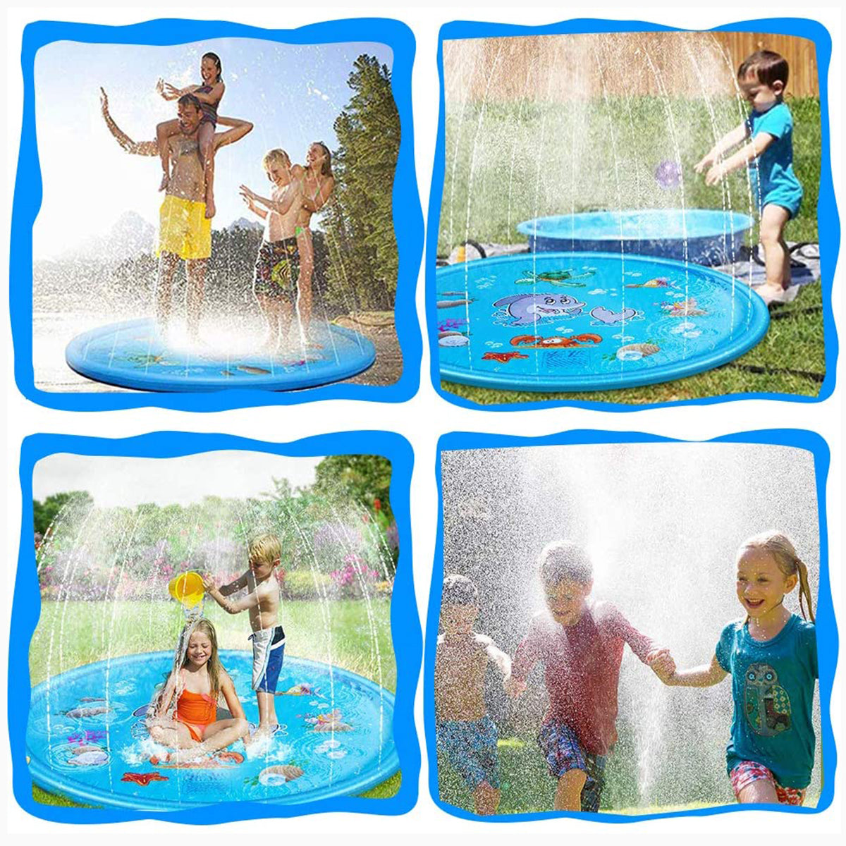 Brastoy Splash Pad Sprinkler Esteira Piscina Inflável Infantil 170cm YG-020