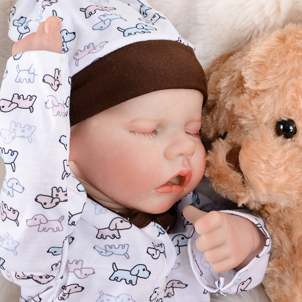 Brastoy Bebê Reborn Menino Silicone 48cm Realista Pintado Barato Pode dar Banho OTA-IG531CS