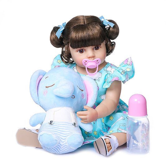 Brastoy Bebe Reborn Elefantinho Boneca Reborn Sofia 100% Silicone IG-530